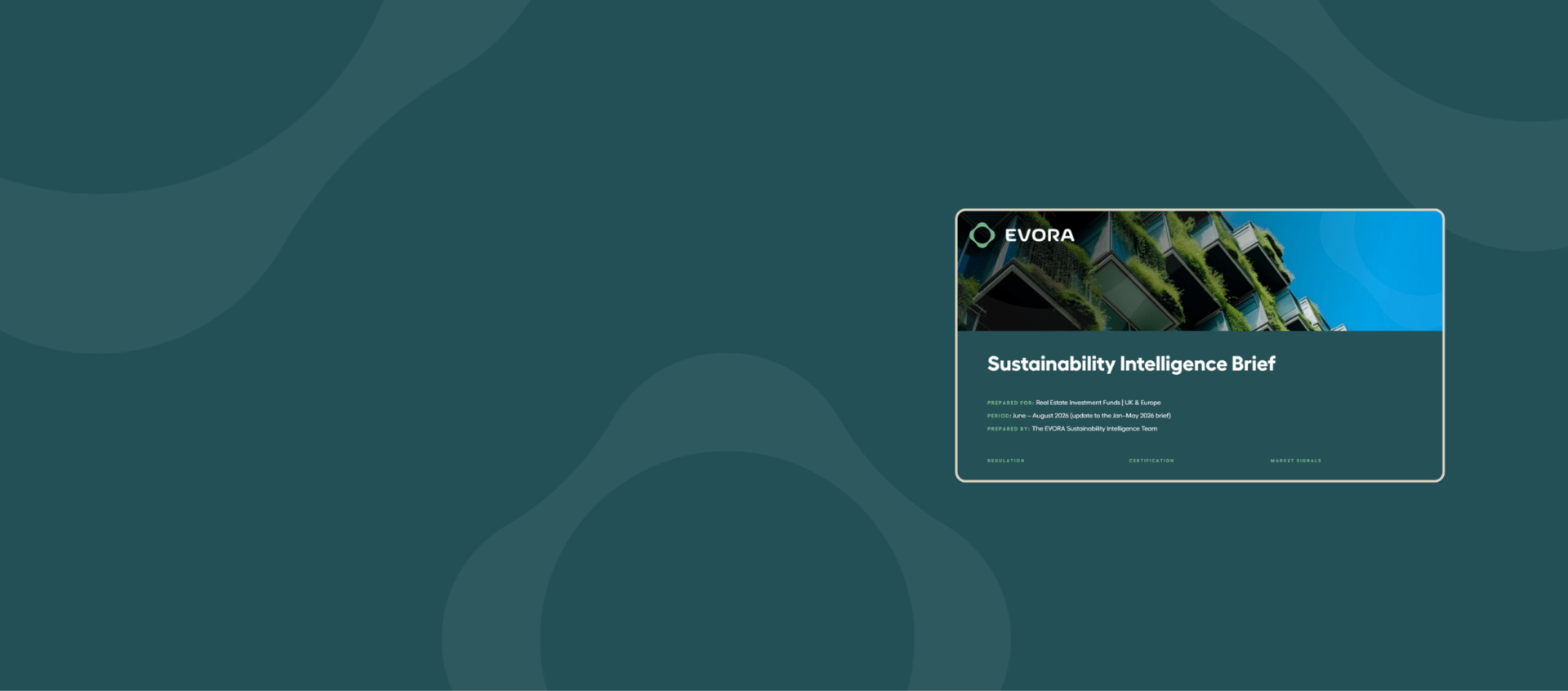 EVORA Sustainability Brief